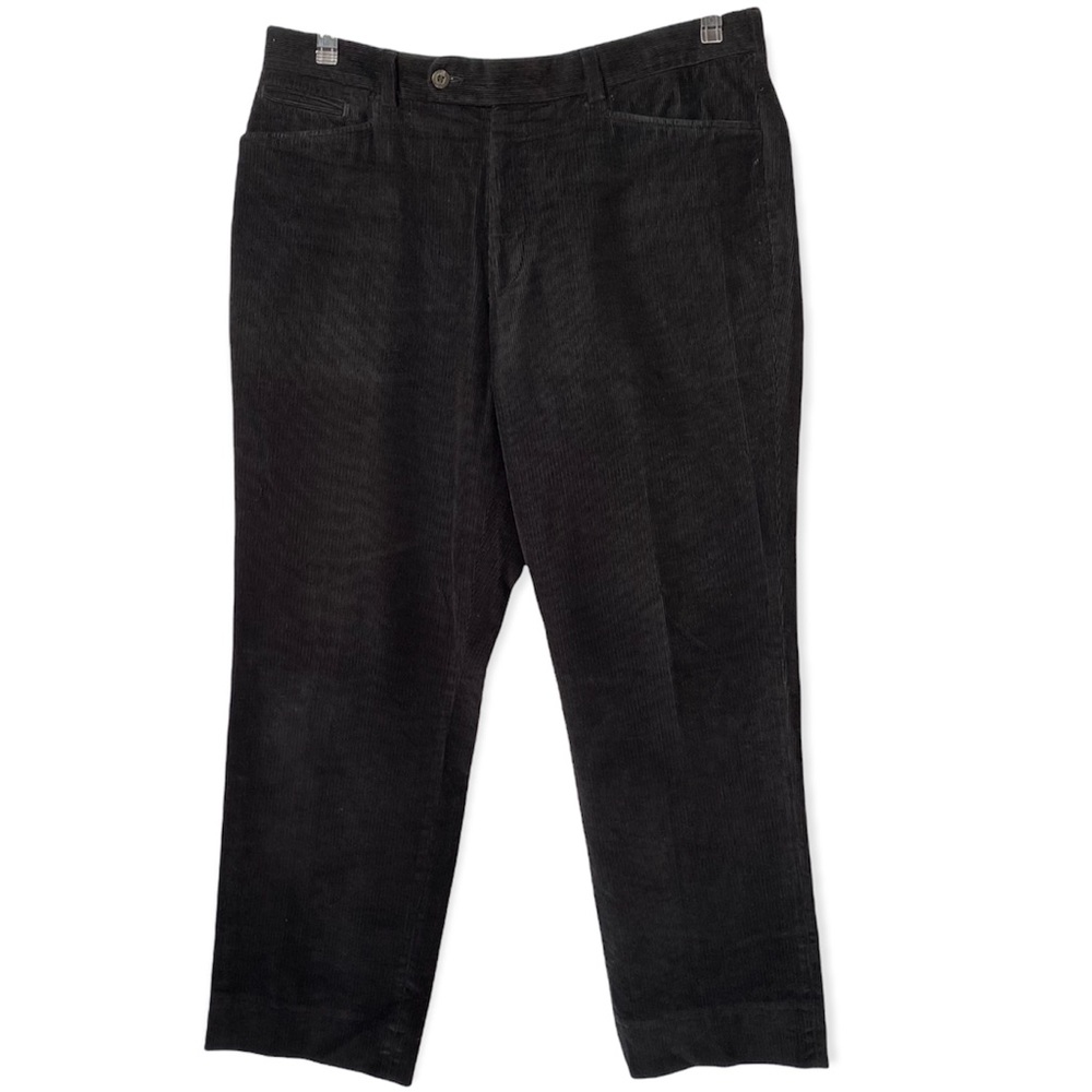 Black Corduroy Dress Pants Size 34R - Picture 2 of 12